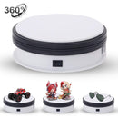 Yuanj Motorized Turntable Display, 360 Degree Electric Rotating Display Turntable for Display Jewelry, Watch, Digital Product, Shampoo, Glass, Bag, Models, Diecast, Jewelry and Collectibles