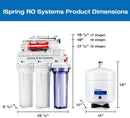 iSpring RCC7AK-UV 75GPD 7-Stage Under-Sink Reverse Osmosis RO Drinking Water Filtration System with Alkaline Remineralization Filter and UV Sterilizer