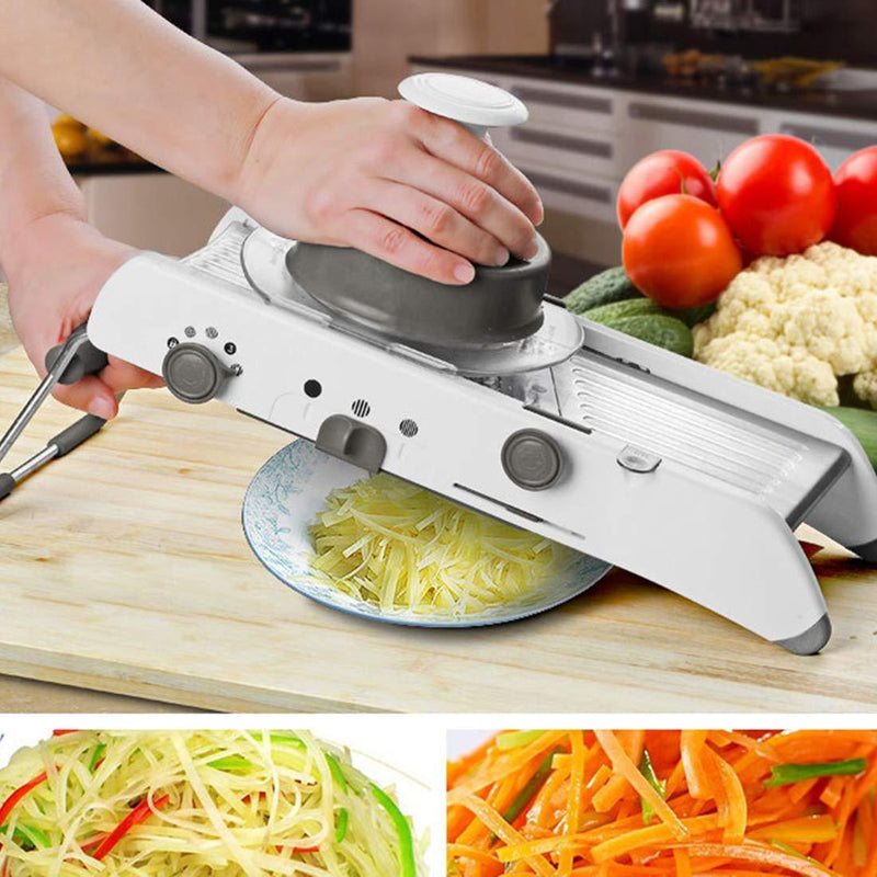 Mandolin Vegetable Slicer Braviloni, Multi Blade Adjustable Mandoline Slicer and Vegetable Julienner with Precise Maximum Adjustability, Vegetable Food Cutter Fruit Slicer Grater Chopper