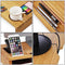 SONGMICS Monitor Stand Riser with Storage Organizer Office Computer Desk Laptop Cellphone TV Printer Stand Desktop Container Bamboo Wood Natural ULLD201