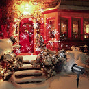 Decoration Projector Lights, Christmas Projector Lamp with Rotating Snowflake & Snow Falling, Remote Timer 4 Modes IP65 Waterproof LED Landscape Projector for Christmas Halloween Birthday Wedding Part