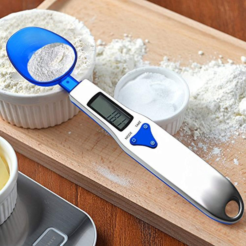 Spoon Scale - Digital Scale Spoon LCD Display Kitchen Spoon Scale 500g/0.1g Electronic Measuring Spoon Scales with 3 Detachable Weighing Spoons (Battery Included)