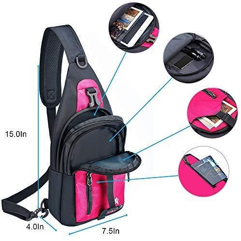 Y&R Direct Sling Bag Sling Backpack,Shoulder Chest Crossbody Bag Purse Nylon Lightweight Multicolor Small Daypack Outdoor Hiking Camping Travel Women Men Boy Girls Kids Gifts