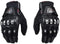 oubaiya Steel Outdoor Reinforced Brass Knuckle Motorcycle Motorbike Powersports Racing Textile Safety Gloves (Black, XX-Large)