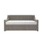 Little Seeds Ambrosia Diamond Tufted Upholstered Design Daybed and Trundle Set, Twin Size Frame, Light Grey