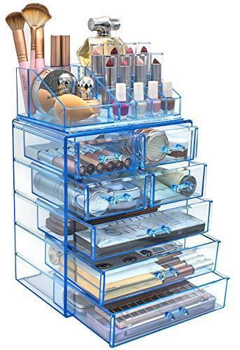 Sorbus Acrylic Cosmetic Makeup and Jewelry Storage Case Display-Spacious Design-for Bathroom, Dresser, Vanity and Countertop (4 Large, 2 Small Drawers, Clear)