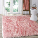 OJIA Deluxe Soft Fuzzy Fur Rugs Faux Sheepskin Shaggy Area Rugs Fluffy Modern Kids Carpet for Living Room Bedroom Sofa Bedside Decor(2 x 3ft, Grey)