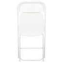 Flash Furniture 10 Pk. HERCULES Series 650 lb. Capacity Premium White Plastic Folding Chair