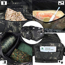 ARMYCAMOUSA Military Tactical Wheeled Deployment Trolley Duffel Bag Heavy-Duty Camping Hiking Running Trekking