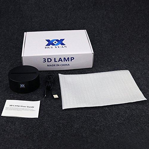 3D Illusion Animal Giraffe Remote Control LED Desk Table Night Light Lamp 7 Color Touch Lamp Kiddie Kids Children Family Holiday Gift Home Office Childrenroom Theme Decoration by HUI YUAN