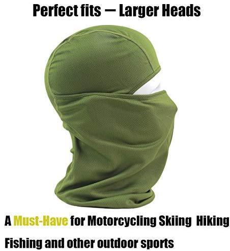 hikevalley Balaclava Face Mask Adjustable Windproof UV Protection Hood