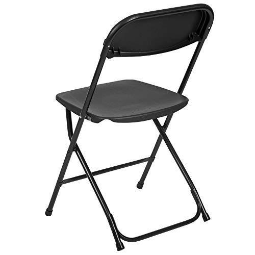 Flash Furniture 10 Pk. HERCULES Series 650 lb. Capacity Premium White Plastic Folding Chair