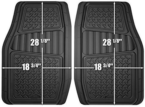 Custom Accessories Armor All 78842 4-Piece Tan All Season Rubber Floor Mat