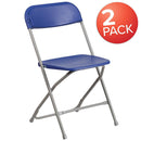 Flash Furniture 10 Pk. HERCULES Series 650 lb. Capacity Premium White Plastic Folding Chair