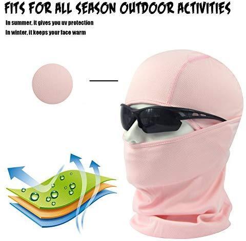 hikevalley Balaclava Face Mask Adjustable Windproof UV Protection Hood