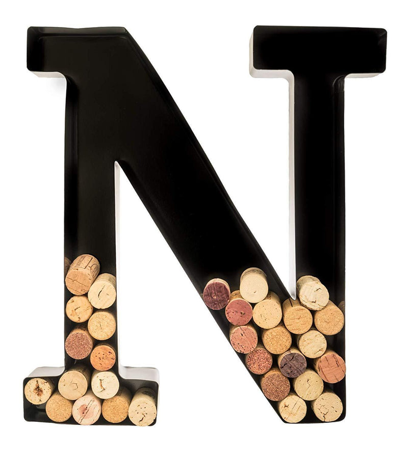 Wine Cork Holder - Metal Monogram Letter (M) by Will's