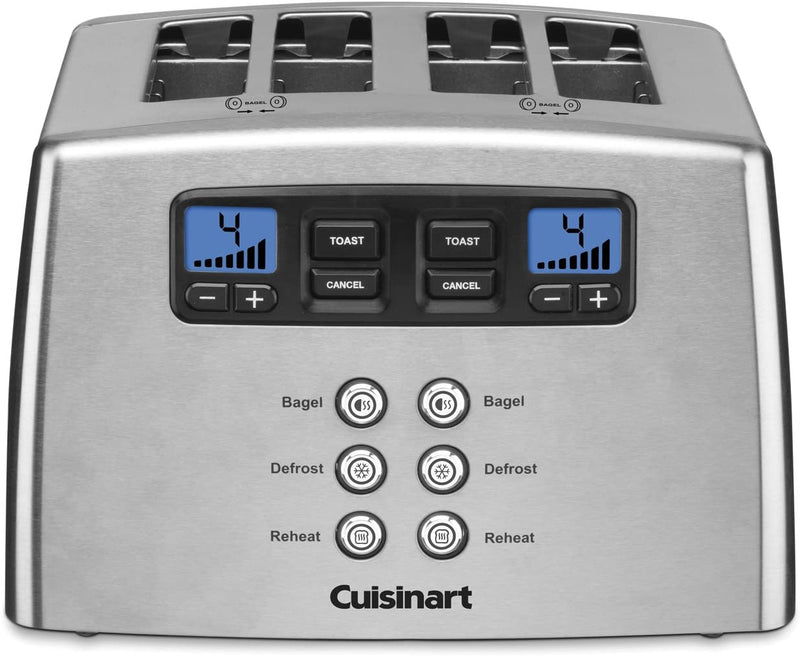 Cuisinart Touch to Toast Leverless toaster, 4-Slice, Brushed Stainless Steel