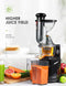 Aicok Masticating Juicer, Juicer Machine with 3” Whole Juicer Chute for Fruits and Vegetables, Slow Juicer Extractor Easy to Clean with Pre-Clean Function and Brush, Quiet Motor, BPA-FREE, Black