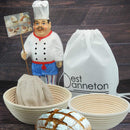 Round Banneton Brotform Bread Dough Proofing Rising Rattan Basket by XUANNIAO