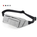 RedSwing Small Fanny Pack for Traveling Hiking Running Walking Outdoor Sports for Men Women, 4 Pockets Waist Pack Fits Most Smartphones, Black/Blue/Grey/Red