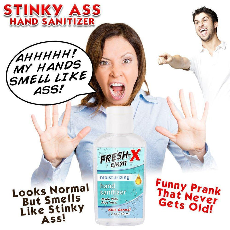 Nasty Smelling 3 Pack - Stinky Ass Fart Spray - Toxic Bomb - Smell from Hell - 1 oz Each - Plus 2 oz Stinky Ass Hand Sanitizer