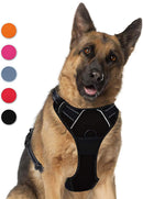 Supet Dog Harness No Pull, Adjustable Outdoor Pet Vest 3M Reflective Oxford Material Harness for Dogs Easy Control for Small Medium Large Dogs