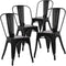 POLY & BARK EM-112-BLK-X4 Trattoria Side Chair in Black (Set of 4)