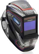 Large Viewing Screen 3.9"X2.4" True Color Solar Power Auto Darkening Welding Helmet, 4 Arc Sensor Wide Shade 4/5-9/9-13 for TIG MIG Arc Weld Grinding Welder Mask Robot Design