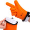 YOHEER Silicone Oven Mitts, Extra-long Quilted Cotton Lining,Heat Resistant Kitchen Potholder Gloves