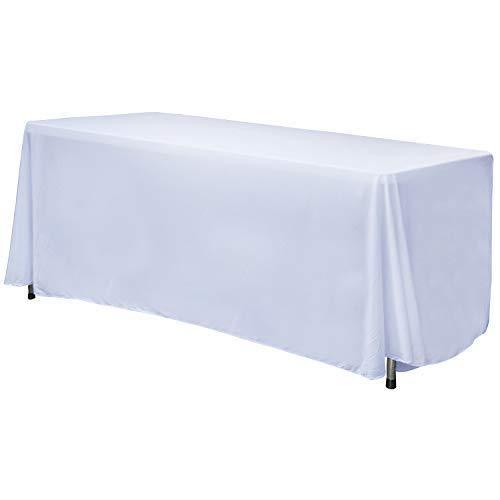 ABCCANOPY 6 FT Rectangle Tablecloth Table Cover for Rectangular Tables in Washable Polyester-Great for Buffet Table Parties Holiday Dinner, Wedding & More Navy Blue