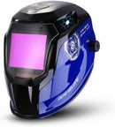 Solar Powered Welding Helmet Auto Darkening Professional Hood with Wide Lens Adjustable Shade Range 4/9-13 for Mig Tig Arc Weld Grinding Welder Mask