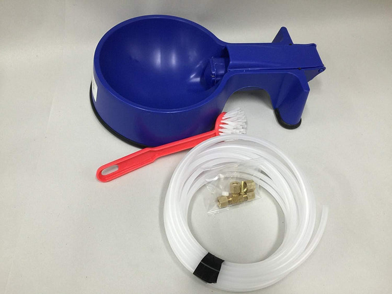 Easy-Clean Auto-Fill Water Bowl with Indoor Installation Kit and 25 foot of Poly-tubing