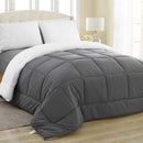 Equinox All-Season White Quilted Comforter - Goose Down Alternative Queen Comforter - Duvet Insert Set - Machine Washable - Hypoallergenic - Plush Microfiber Fill (350 GSM)