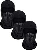 3 Pieces Balaclava Full Face Mask Ski Long Mask Windproof Sports Headwear for Hunting Fishing Activity Supplies