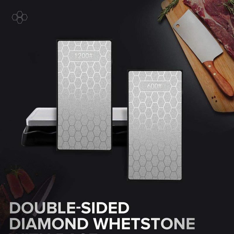 Diamond Knife Sharpening Stone,Double-sided Whetstone Is Used For Household Kitchen Knives,Hunting Knives,Scissors,Axe Heads,Woodworking Cutting Tools, Multi-purpose Sharpening/Blade Polishing