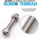 304 Stainless Steel Screw and Nut 535pcs, M2 M3 M4 Hex Socket Head Cap Screws Assortment Set Kit