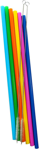 Botrove 12 Inch Extra Long Reusable Silicone Straight Straws for Extra Tall Tumbler 40 OZ Hydro Flask,32 OZ Blender Bottle Nutribullet, Nutri Ninja Cups