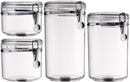 Bellemain 4 Piece Airtight Acrylic Canister Set, Food Storage Container