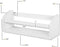 Wallniture Lissa Shelf Nursery Baby Room Wood Floating Wall Shelf White Kid's Room Bookshelf Display Decor 17 inch Set of 2