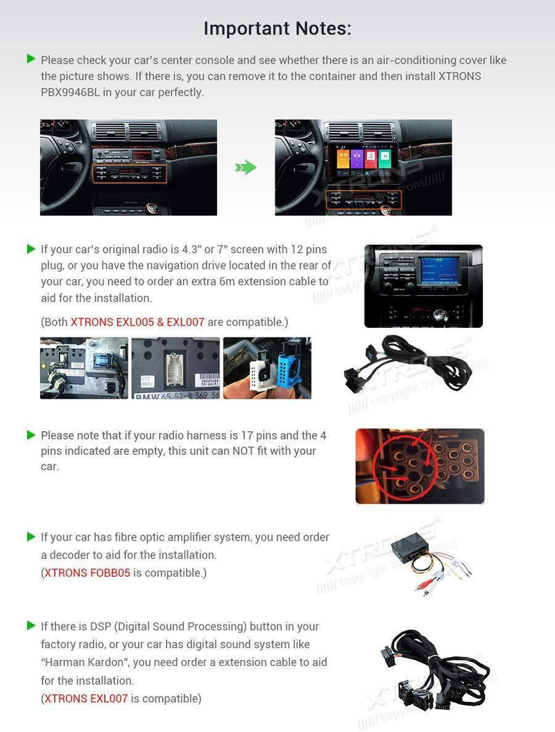 XTRONS 9 Inch Android 9.0 Car Stereo Radio Player Octa Core 4G RAM 64G ROM GPS Navigation Multi-Touch Screen Head Unit Supports Screen Mirroring WiFi OBD2 DVR TPMS for BMW E46 3er M3 Rover75 MG ZT