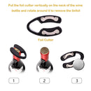 Kwanan New Ver. Wine Opener, Rabbit Wine Bottle Opener Metal Lever Bottle Opener Corkscrew Set with Foil Cutter, Corkscrew –Ideal Gift for Anniversary, Birthday, Christmas, Wedding, Business (Golden)