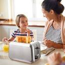 2-Slice Toaster, Stainless Steel Toasters with 7 Bread Shade Settings, Extra-Wide Slots and Removable Crumb Tray (Silver)