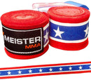 Meister Adult 180" Semi-Elastic Hand Wraps for MMA & Boxing (Pair)