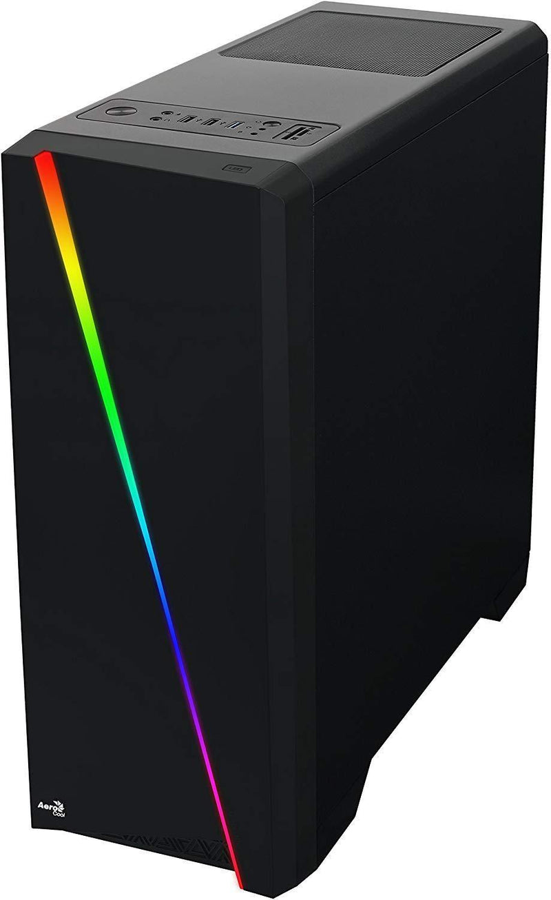 AeroCool Cylon RGB Mid Tower with Acrylic Side Window, Black