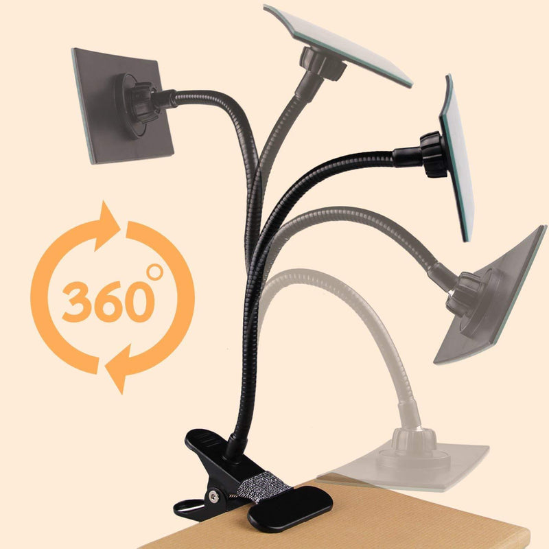 Gosear Office Clip On Cubicle Mirror, Computer Rearview Mirror, Convex Mirror for Personal Safety and Security Desk Rear View Monitors or Anywhere (Rectangle)