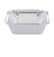 DOBI (50 Pack) 1lb Takeout Pans - Disposable Aluminum Foil Take-Out Containers with Lids, Small-Size, 5 1/2" x 4 1/2"