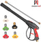 PP PROWESS PRO High Pressure Washer Gun 4000 PSI M22 x 14mm Inlet Fitting with 21 Inch Extension Wand Lance & 5 Quick Connect Nozzles