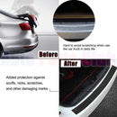 Auto Parts Club u800Rear Bumper Protector, Rear Bumper Guard/Universal Black Rubber Door Sill Guard for Car Pickup SUV Truck/Scratch-Resistant Boot Sill Protector,Easy D.I.Y. Installation(35.8 inch)