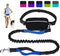 Paw Lifestyles Hands Free Dog Leash for Running Walking Training Hiking, Dual-Handle Reflective Bungee, Poop Bag Dispenser Pouch, Adjustable Waist Belt, Shock Absorbing, Ideal for Medium to Large Dogs