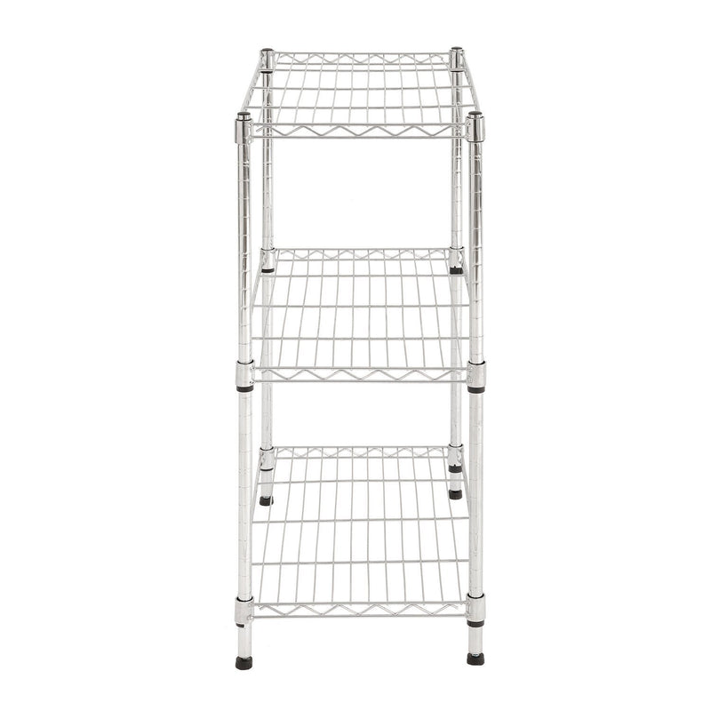 Sandusky WS241430 Wire Shelving, 24" Width x 30" Height x 14" Depth, 3 Shelves, Chrome